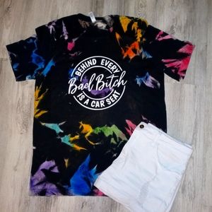 Black tye dye shirt